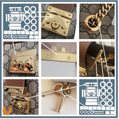 padlock包包五金贴膜 GGucci 五金锁扣保护膜 适用于古驰 保护膜