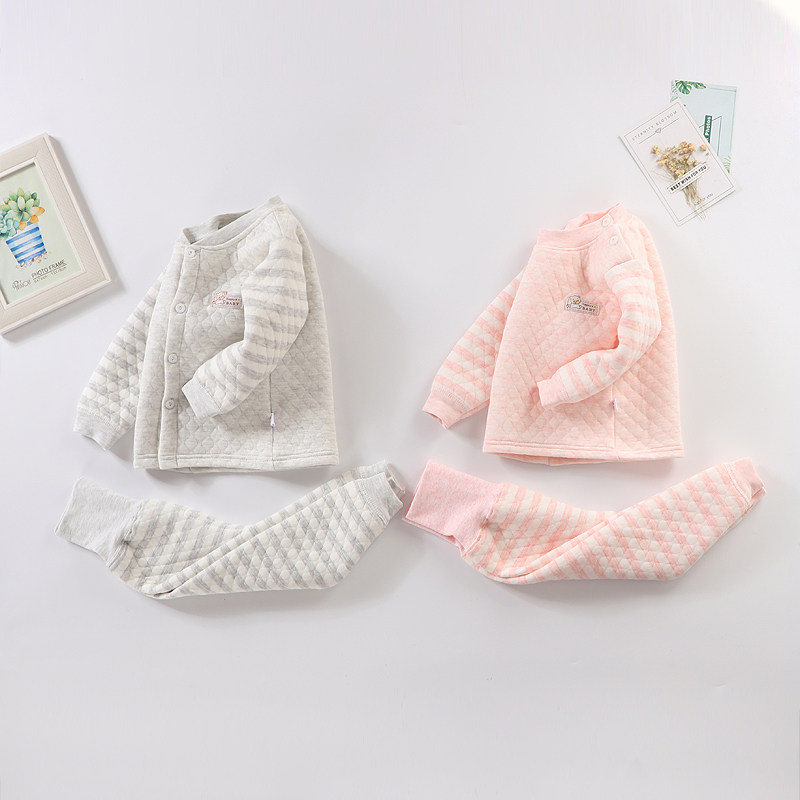 宝宝保暖衣套装男童女童高腰护肚裤彩棉保暖内衣三层夹棉婴儿冬装,童装/婴儿装/亲子装,内衣套装,淘宝优惠券,粉丝福利购,淘宝优惠卷