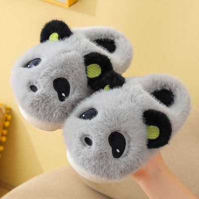 儿童棉拖鞋秋冬季男童女童宝宝卡通可爱居家用防滑软底中小童拖鞋