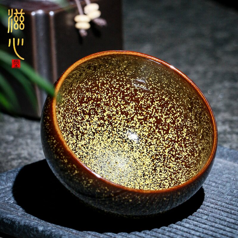 滋心堂 苏天培黄金桂建盏陶瓷窑变茶盏主人杯陶瓷功夫茶具天目盏