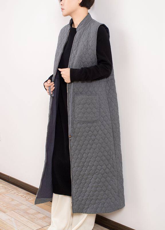 时光之颜   原创棉麻文艺复古中长款夹棉马甲棉服 遥不可及的梦