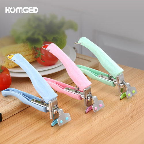 HOMGED厨房不锈钢盘子防滑取碗夹