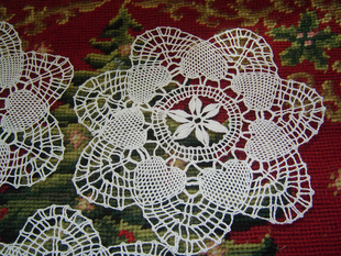 [特价]手工制品美仑美奂全手工满工棒槌多用圆垫