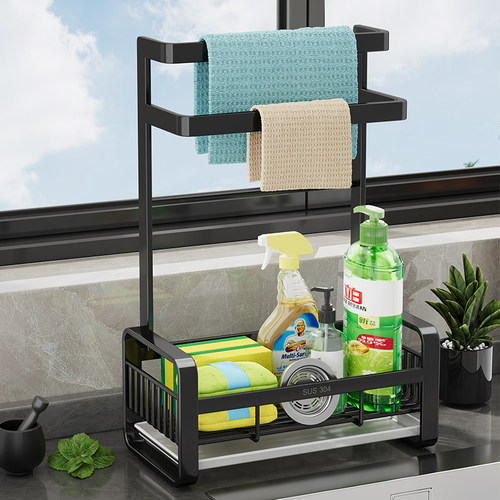 厨房置物架海绵抹布沥水架