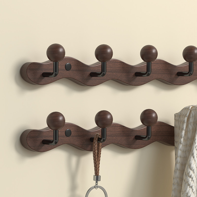 实木挂衣钩入户门创意衣服衣帽
