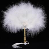 羽毛团扇超仙气扇子创意手持扇古风扇女神摄影拍照表演舞蹈道具扇