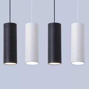 明装射灯长筒灯办公室掉线灯餐厅饭店过道工程款圆筒柱形吊装筒灯