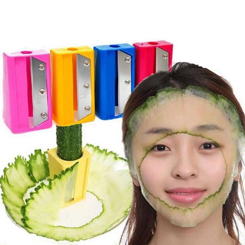 【两件套】青瓜面膜卷笔刀面膜器切黄瓜工具