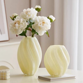 简约花瓶麦芽糖不规则复古玻璃花器客厅餐桌水培插花装 饰摆件高级