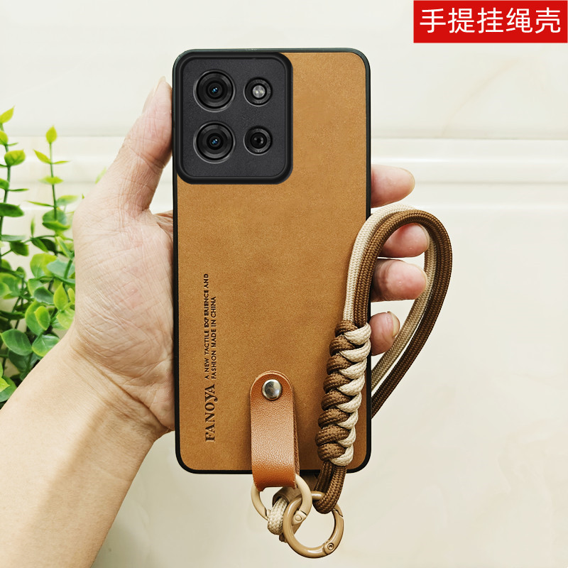 适用moto S50 S50Neo g75 g45手机壳女粗绳子保护套全包镜头便携手提挂绳手带防摔个性外壳防掉防摔小众