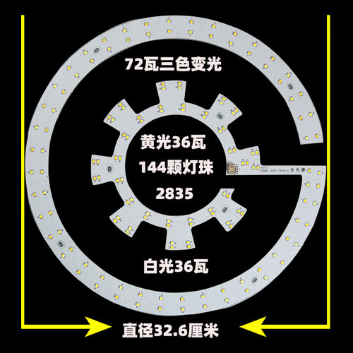 语明/YUMMGD三色变光光源灯盘