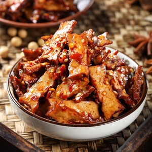 湖南冷水江新化武冈卤豆腐麻辣小豆干麻辣辣条零食豆皮怀旧小吃