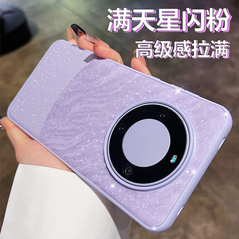 闪粉大理石纹TPU+PC+PVC磨砂