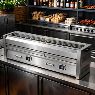 德轩电热商用无烟日式 烧鸟电烧烤炉实心管高温猛火千度烧烤串机