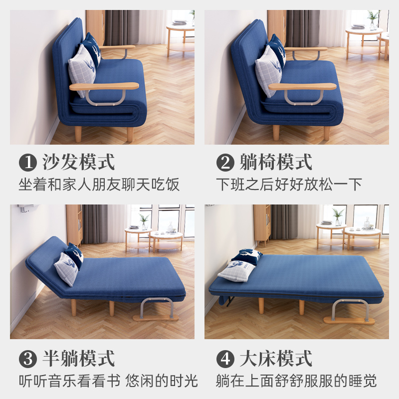 折叠床沙发床单人折叠两用可折叠躺椅简易L床办公室午休家用午睡