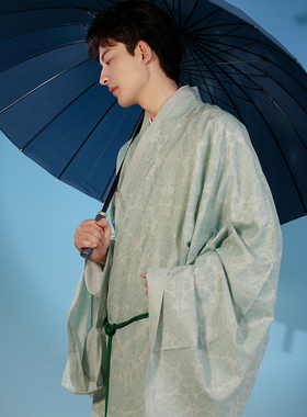 镜水桐光|莲生|宋制印花交领长衫大放量男女情侣汉服赵伯澐复原