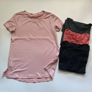 运动服女胖MM大码 训练健身服速干透气夏季 跑步服弹力宽松休闲上衣