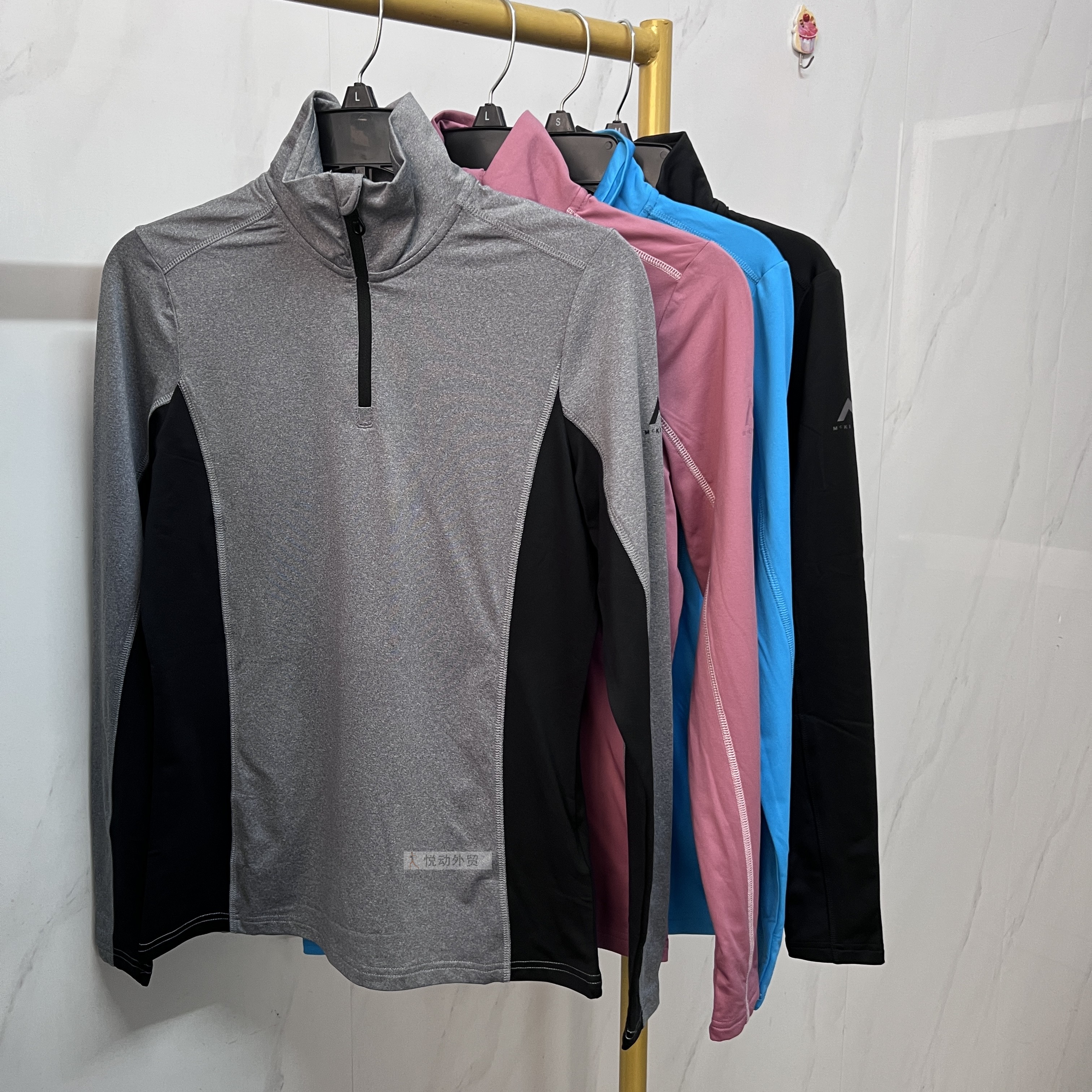 长袖上衣速干保暖半拉链常规女士