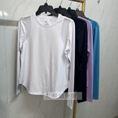 百搭修身 外贸原单女士圆领长袖 新款 女秋季 上衣 打底衫