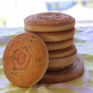 福建特产传统工艺糕点宁德霞浦茶饼红点饼礼饼喜饼福鼎福安小零食