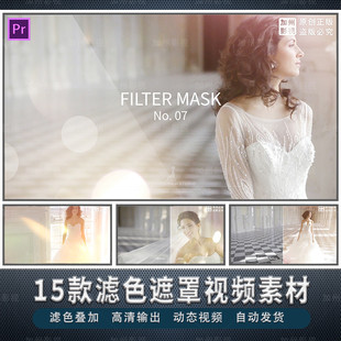 15款滤色遮罩mov动态光斑视频素材支持AE\PR\ED\绘声绘影视频素材