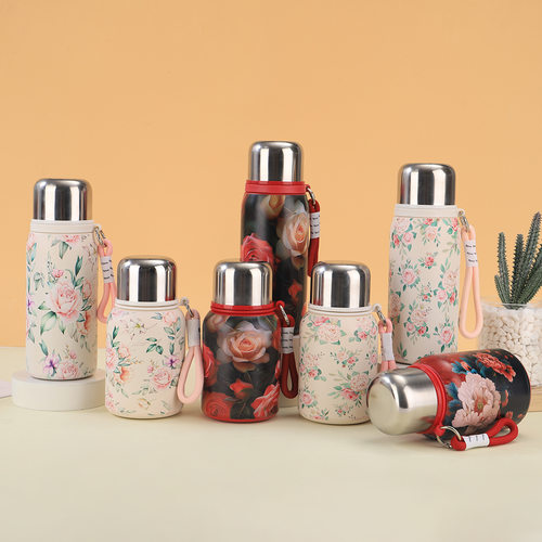 新款大容量高颜值男女提绳焖烧杯