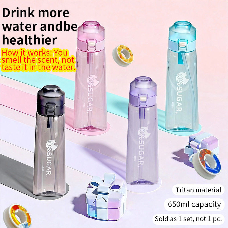 气味水杯水果闻味道歪脖650ml图片