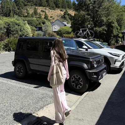 NINASTUDIO【wanaka午后】樱花粉卫裤