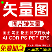 矢量图制作AI代做排版 作图PS抠图CDR平面设计 临摹logo修改转图片