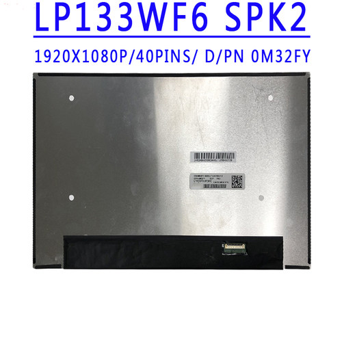 D/PN 0M32FY LP133WF6-SPK2 R133NWF4 R4 B133HAK02.1 触摸 屏幕
