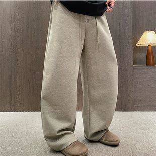 男松紧腰抽绳薄弯刀裤 三粒扣纯色运动休闲裤 UGLY2026春夏新款 MXD