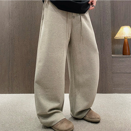 春夏三粒扣纯色运动休闲薄弯刀裤