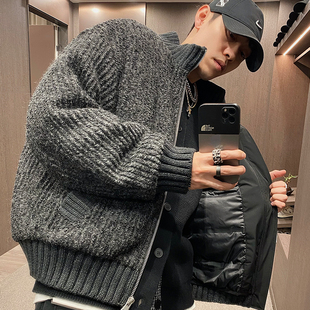 含羊毛老钱风短款 新款 外套 UGLY白鹅绒针织连帽羽绒服2025冬季 MXD