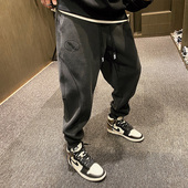 水洗印花高级感运动束脚长裤 MXD 男秋季 新款 UGLY美式 复古休闲卫裤