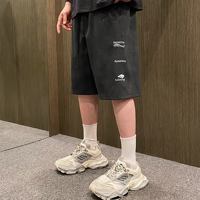 MXD UGLY美式复古潮牌星空刺绣短裤男篮球健身宽松透气运动五分裤,男装,短裤,淘宝优惠券,粉丝福利购,淘宝优惠卷