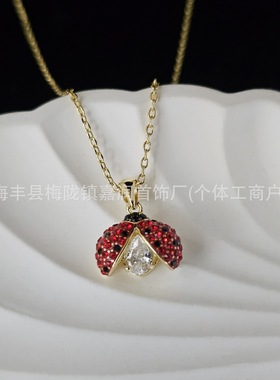 【礼盒包装】七星瓢虫项链 七星瓢虫手链 七星瓢虫耳环 系列套装