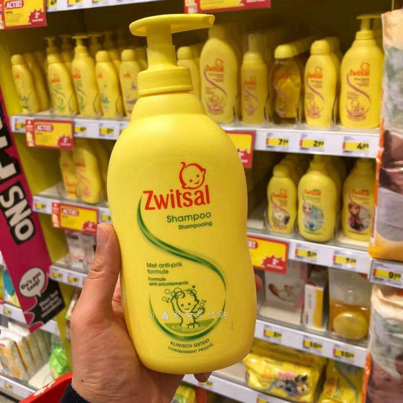 荷兰代购 X货 zwitsal 婴儿宝宝洗发露婴幼儿洗发水 400ml