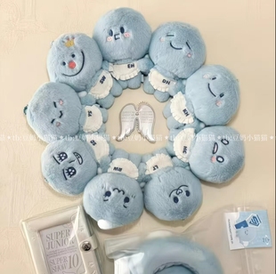 SuperJunior 蓝团子赫海金希澈金钟云曹圭贤属性自制毛绒玩偶礼物