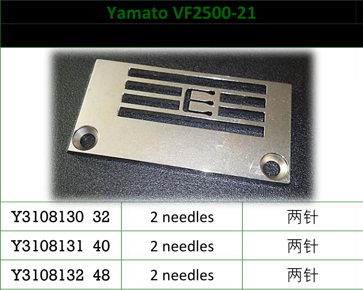 雅满桃平冚针板3108132 4.8MM-2N EP绷缝车针板缝纫机配件大和款