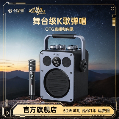 蓝牙音响麦克风声卡一体大功率便