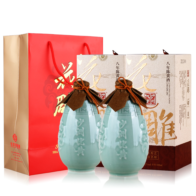 沙洲优黄陈花雕酒苏州特产黄酒