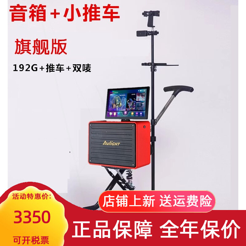 爱浪D70户外广场舞台移动背包视k歌一体机蓝牙音响频音箱ktv点歌
