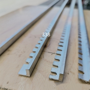 地坪环氧 无机 水磨石铝条冲齿L型L形铝合金分隔条分割条锯齿铝材