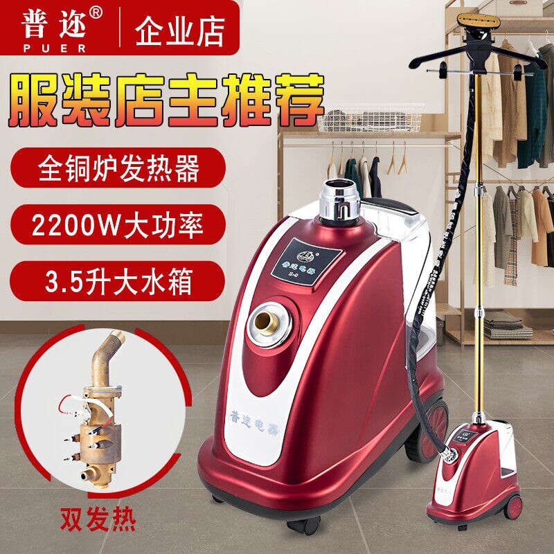 普迩全铜炉大功率蒸汽挂烫机家用挂立式商用熨烫机服装店专用手持
