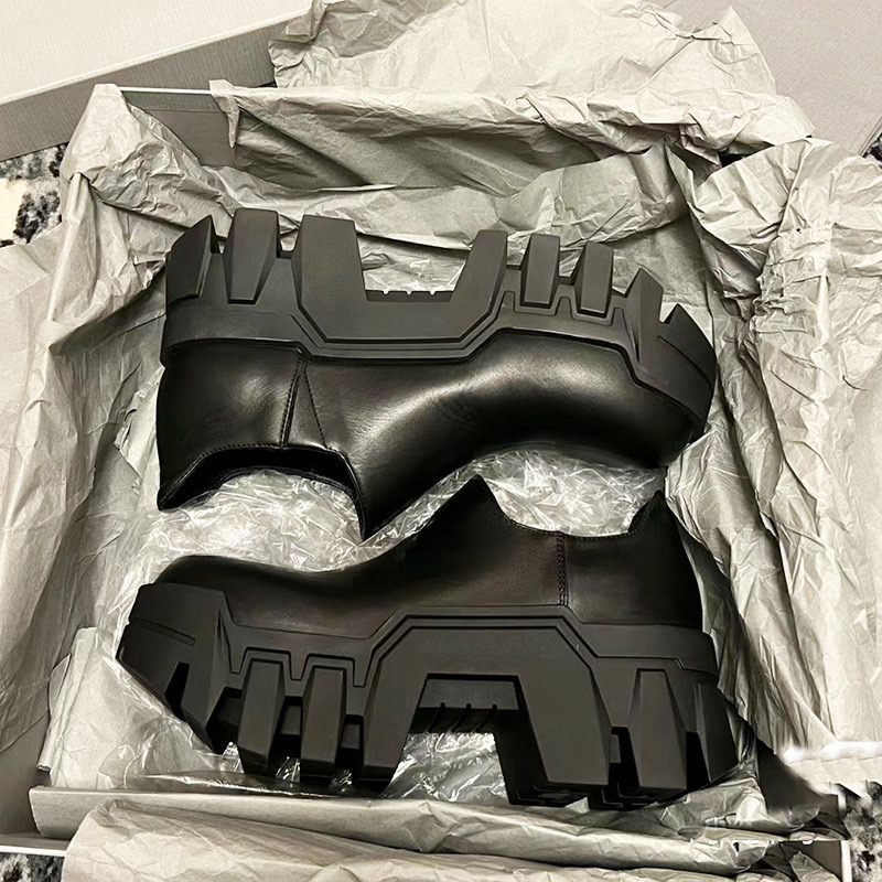 巴黎松糕厚底增高8CM,黑色乐福鞋