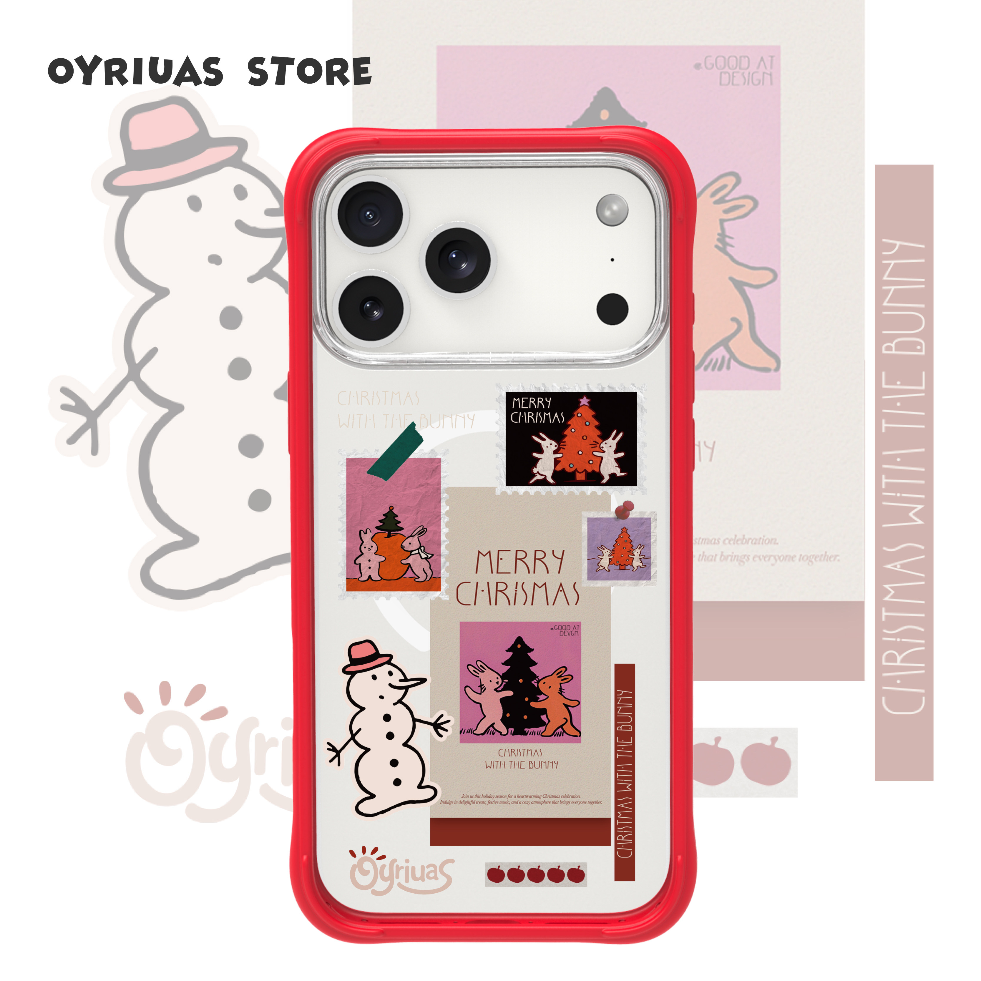 Oyriuas iPhone17/16/15pm 冬日来信 磨砂磁吸 可拆卸硅胶边框手机壳 触控按键全包手机保护套抗指纹,3C数码配件,手机保护套/壳,淘宝优惠券,粉丝福利购,淘宝优惠卷