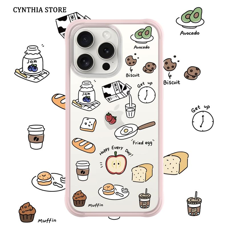 苹果液态硅胶动漫简约原创防摔