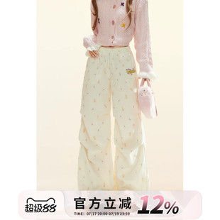 自然涩春秋新款休闲裤女款2026夏小个子薄款韩系阔腿工装裤子秋季