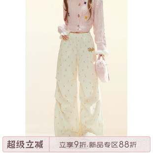 自然涩春秋新款休闲裤女款2026夏小个子薄款韩系阔腿工装裤子秋季