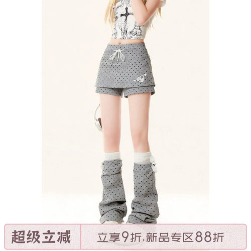 韩系波点休闲短裤女士2026夏季